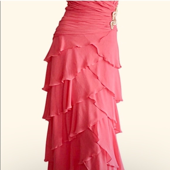 Vintage Tadashi Silk Hi-low Cocktail Dress - Picture 9 of 9